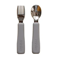 Kids Utensils|Toddler Training Utensils-Minika Fork & Spoon Set