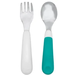 Kids Utensils|Toddler Training Utensils-Oxo Tot Fork & Spoon Set