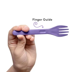 Kids Utensils|Toddler Training Utensils-OmieLife Fork, Spoon + Pod Set