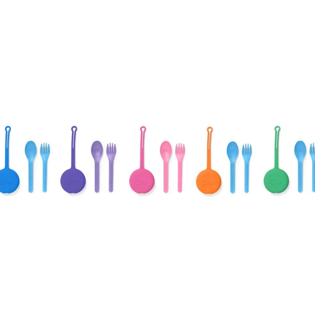 Kids Utensils|Toddler Training Utensils-OmieLife Fork, Spoon + Pod Set