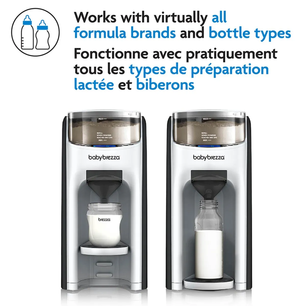 Formula Dispensers|Bottle Warmers-Baby Brezza Formula Pro Advanced - White on White