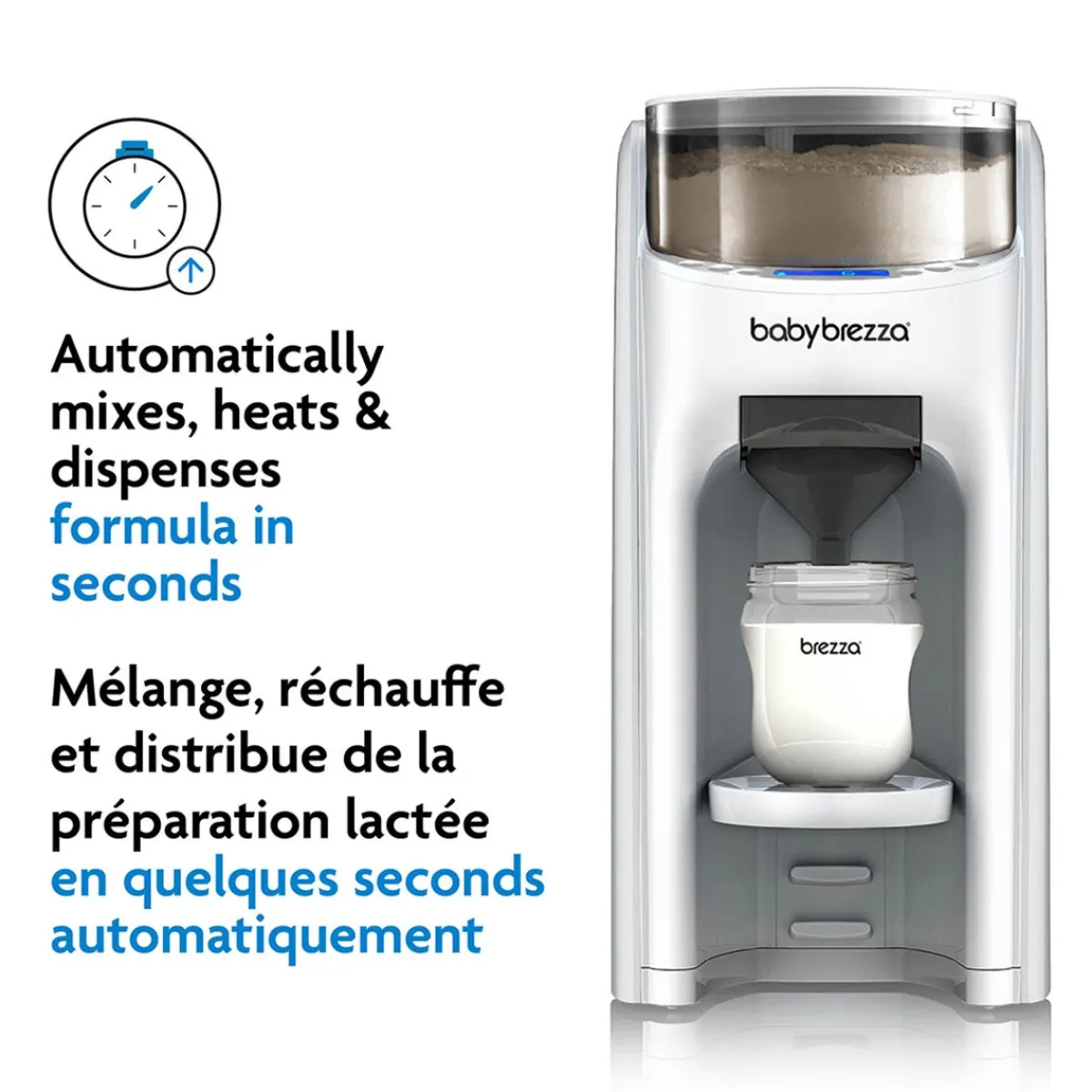 Formula Dispensers|Bottle Warmers-Baby Brezza Formula Pro Advanced - White on White