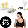 Breast Pumps + Accessories-Medela Freestyle Pump + 3-in-1 Pumping Bra + Silicone Collector