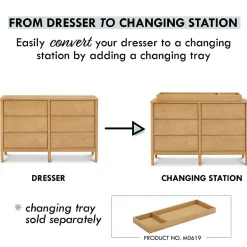 Dressers-DaVinci Frem 6 Drawer Dresser