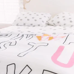 Kids Bedding-Lolli Living Full Duvet Set - Paper Hearts