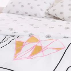 Kids Bedding-Lolli Living Full Duvet Set - Paper Hearts