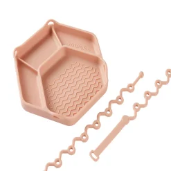 Kids Plates + Bowls|Grip + Suction Dishes-Smack Fun Fun Tray with 2-Straps