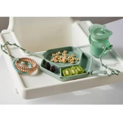 Kids Plates + Bowls|Grip + Suction Dishes-Smack Fun Fun Tray with 2-Straps