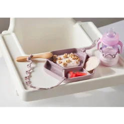 Kids Plates + Bowls|Grip + Suction Dishes-Smack Fun Fun Tray with 2-Straps