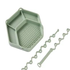 Kids Plates + Bowls|Grip + Suction Dishes-Smack Fun Fun Tray with 2-Straps