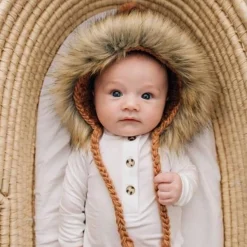 Winter Hats-Huggalugs Fur Bonnet