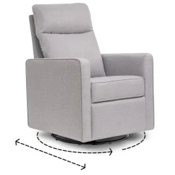Gliders-DaVinci Gabby Pillowback Swivel Glider