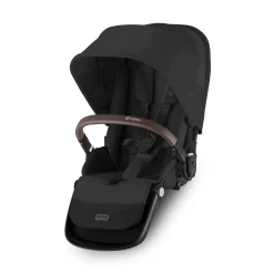 Stroller Accessories-Cybex Gazelle S 2nd Seat - Black/Moon Black