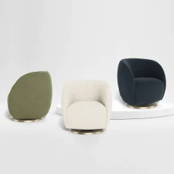 Gliders-Monte Design Gem Swivel Glider - Fabric