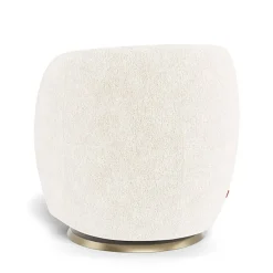Gliders-Monte Design Gem Swivel Glider - Faux Sheepskin