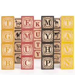 Wooden Toys|Blocks + Shape Sorters-Uncle Goose German ABC Blocks