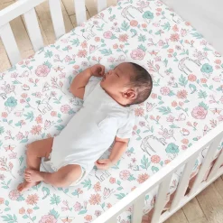 Crib Bedding Sets-Lambs & Ivy Giraffe & a Half 4 Piece Crib Set