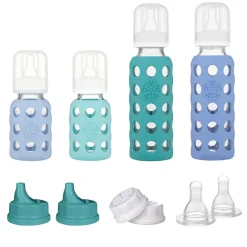 Glass Baby Bottles|Baby Bottles-Lifefactory Glass Bottle Baby Starter Kit (4 Pack)