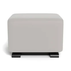 Ottomans-Monte Design Gliding Ottoman - Enviroleather w/ Espresso Base