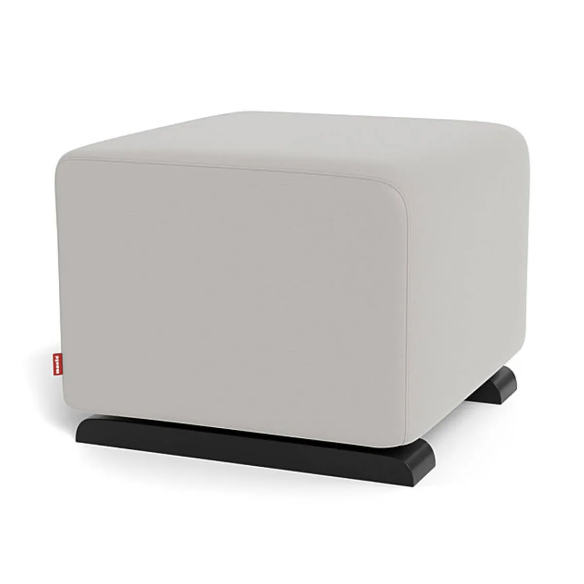 Ottomans-Monte Design Gliding Ottoman - Enviroleather w/ Espresso Base