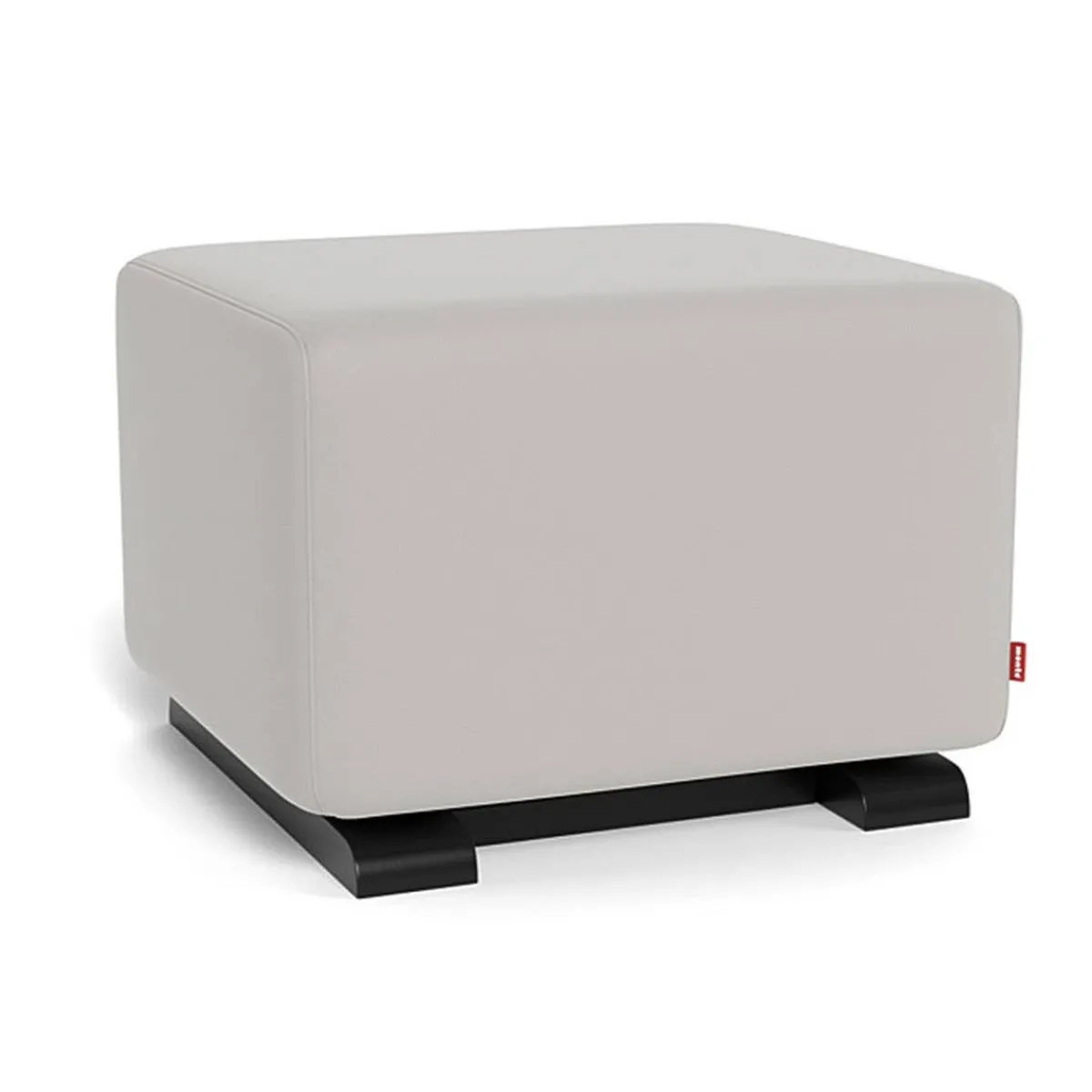 Ottomans-Monte Design Gliding Ottoman - Enviroleather w/ Espresso Base