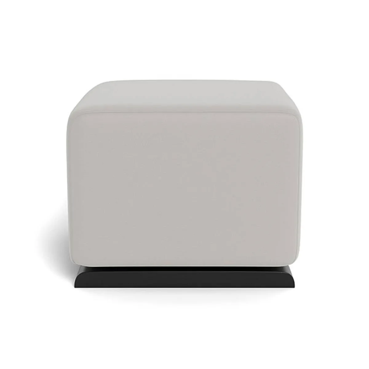 Ottomans-Monte Design Gliding Ottoman - Enviroleather w/ Espresso Base
