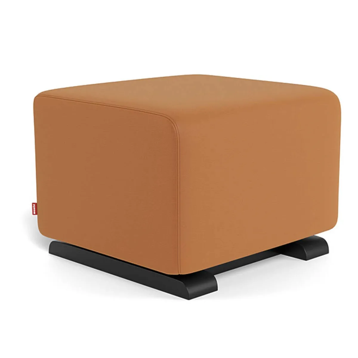 Ottomans-Monte Design Gliding Ottoman - Enviroleather w/ Espresso Base