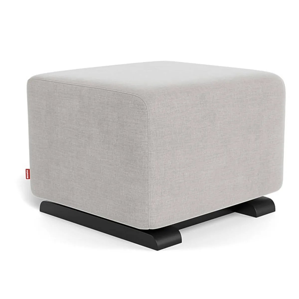 Ottomans-Monte Design Gliding Ottoman - European Fabric with Espresso Base