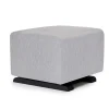 Ottomans-Monte Design Gliding Ottoman - Fabric with Espresso Base