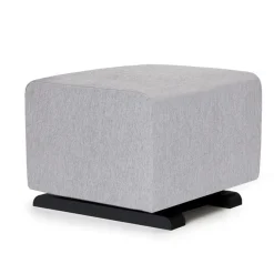 Ottomans-Monte Design Gliding Ottoman - Fabric with Espresso Base
