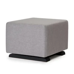 Ottomans-Monte Design Gliding Ottoman - Fabric with Espresso Base
