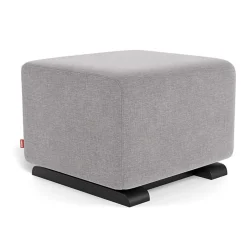Ottomans-Monte Design Gliding Ottoman - Fabric with Espresso Base