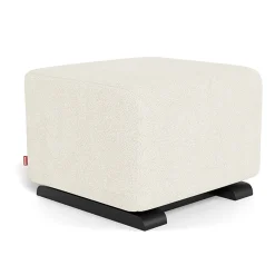 Ottomans-Monte Design Gliding Ottoman - Fabric with Espresso Base