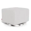 Ottomans-Monte Design Gliding Ottoman - Fabric with Swivel Base