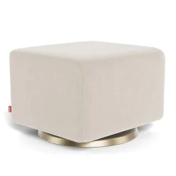 Ottomans-Monte Design Gliding Ottoman - Fabric with Swivel Base