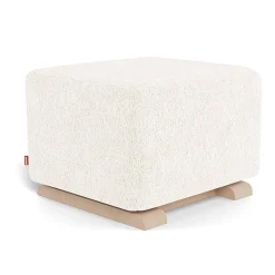 Ottomans-Monte Design Gliding Ottoman - Faux Sheepskin