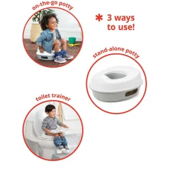 Travel Bath + Potty|Potties-Skip Hop Go Time 3-in-1 Potty