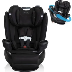 Car Seat Bases|All-In-One Car Seats-Evenflo Gold Revolve360 Extend All-in-One Convertible Car Seat