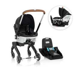 Car Seat Bases|Nfant Car Seats-Evenflo Gold Shyft DualRide Infant Car Seat and Stroller Onyx Black