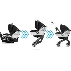 Car Seat Bases|Nfant Car Seats-Evenflo Gold Shyft DualRide Infant Car Seat and Stroller Onyx Black