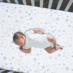 Crib Fitted Sheets-Lambs & Ivy Goodnight Moon Crib Sheet