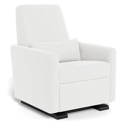 Gliders|Motorized Gliders-Monte Design Grano Glider Motorized Recliner - Enviroleather with Espresso Base