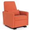 Gliders|Motorized Gliders-Monte Design Grano Glider Motorized Recliner - European Fabric w/ Espresso
