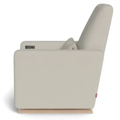 Gliders-Monte Design Grano Glider Motorized Recliner - Organic Cotton Blend