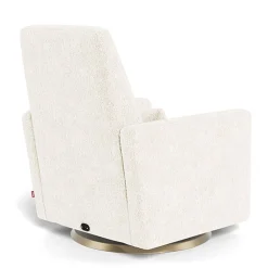 Gliders|Motorized Gliders-Monte Design Grano Glider Motorized Swivel Recliner - Faux Sheepskin