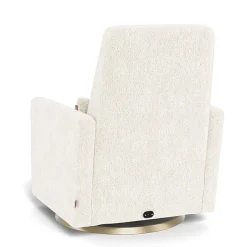Gliders|Motorized Gliders-Monte Design Grano Glider Motorized Swivel Recliner - Faux Sheepskin
