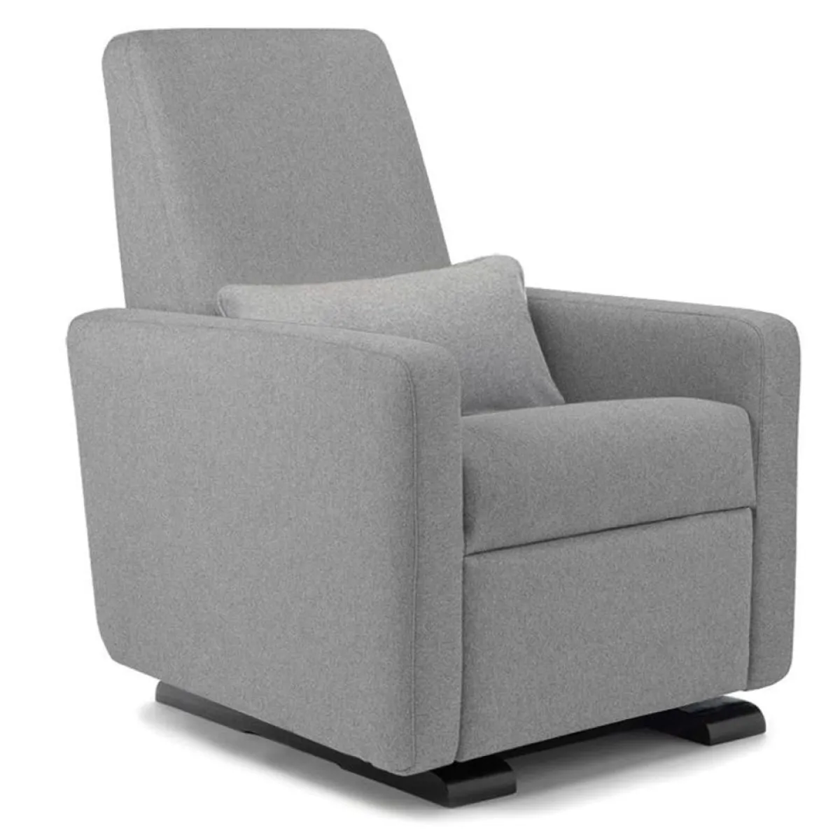 Gliders-Monte Design Grano Glider Recliner - Wool Fabric with Espresso Base