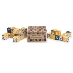 Wooden Toys|Blocks + Shape Sorters-Uncle Goose Greek ABC Blocks