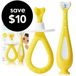 Oral Care-Fridababy Grow-With-Me Training Toothbrush Set