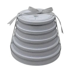 Decorative Objects-Child To Cherish Handprints Tower of Time Gray